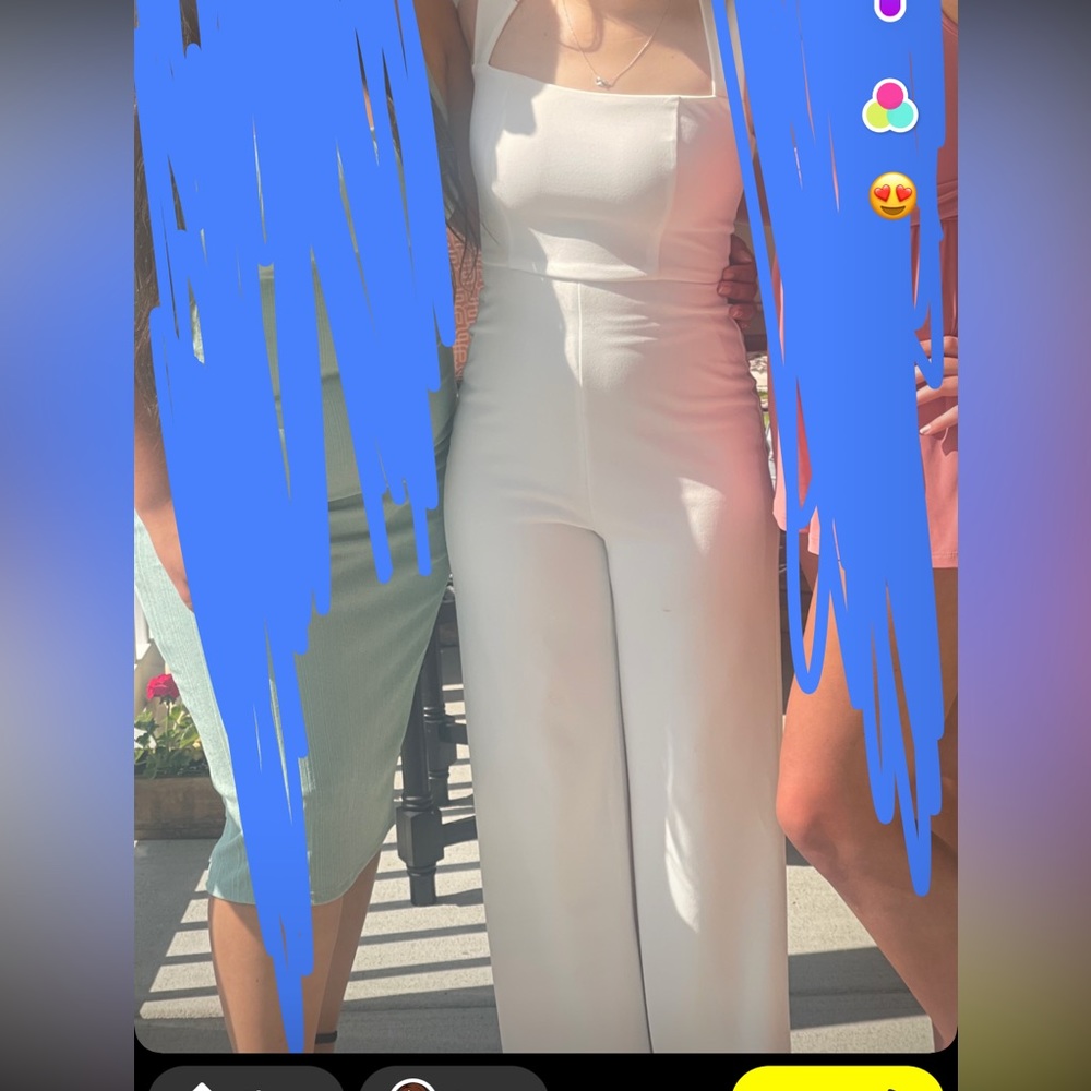 Lulu’s White Enticing Endeavors Jumpsuit